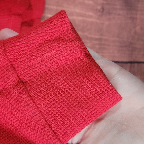 VS PINK Ribbed Longsleeve Top Red Size M - Picture 10 of 12